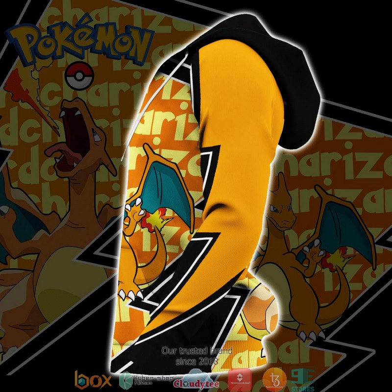 Charizard Pokemon 3D Over Printed Hoodie Charizard Pokemon 3D Over Printed Hoodie