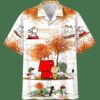 Charlie Brown And Snoopy Autumn Time 3D Shirt