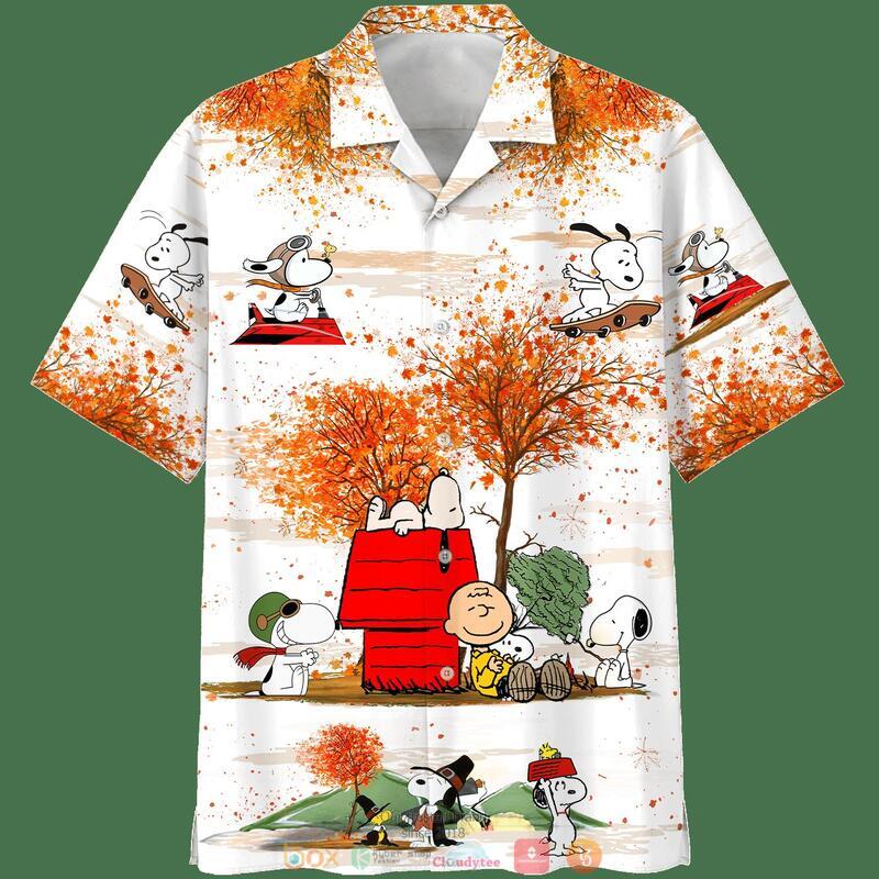 Charlie Brown And Snoopy Autumn Time 3D Shirt Charlie Brown And Snoopy Autumn Time 3D Shirt