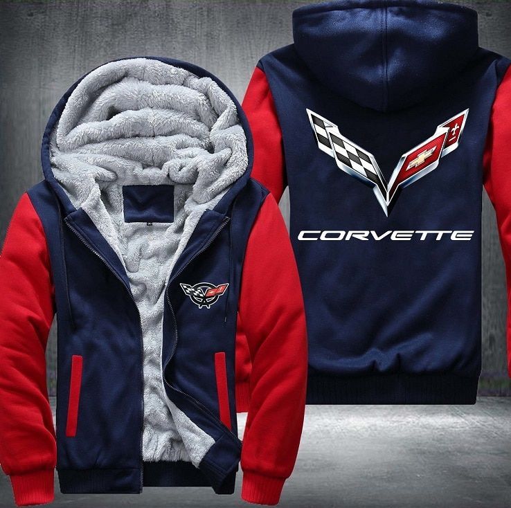 Chevrolet Corvette Fleece Hoodie Jacket Chevrolet Corvette Fleece Hoodie Jacket