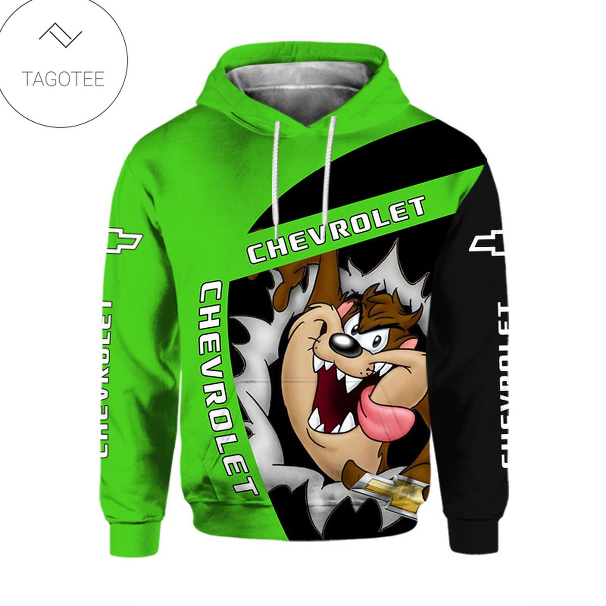 Chevrolet Tasmanian Devil Green Hoodie Chevrolet Tasmanian Devil Green Hoodie