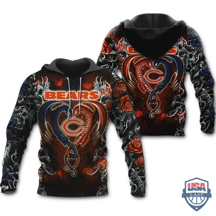 Chicago-Bears-Dragon-Nfl-3D-Hoodie-T-Shirt-1