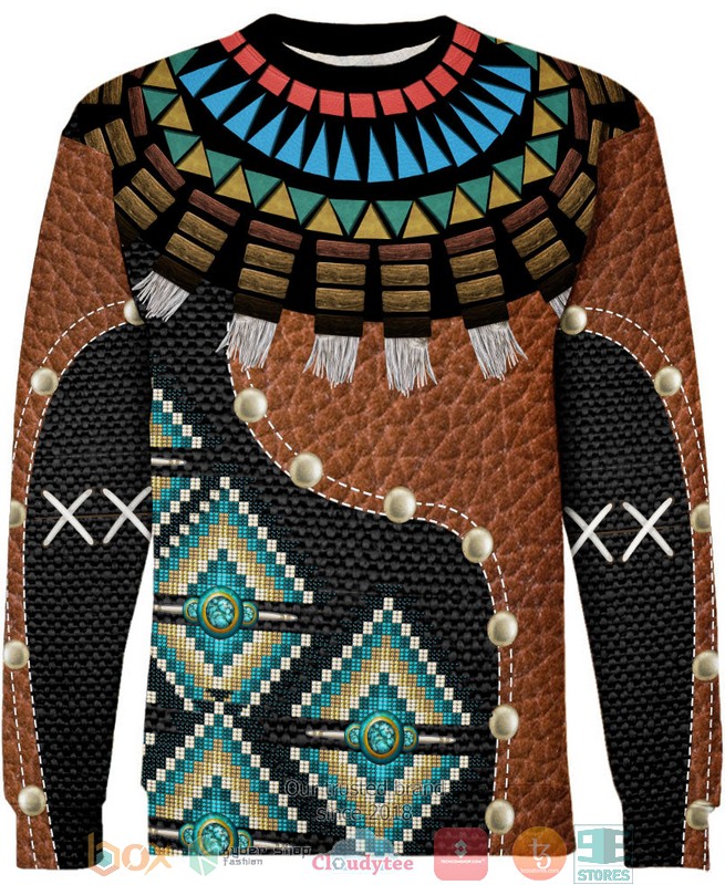 Choker-Skin-Pattern-Native-American-3D-Shirt-Hoodie-3