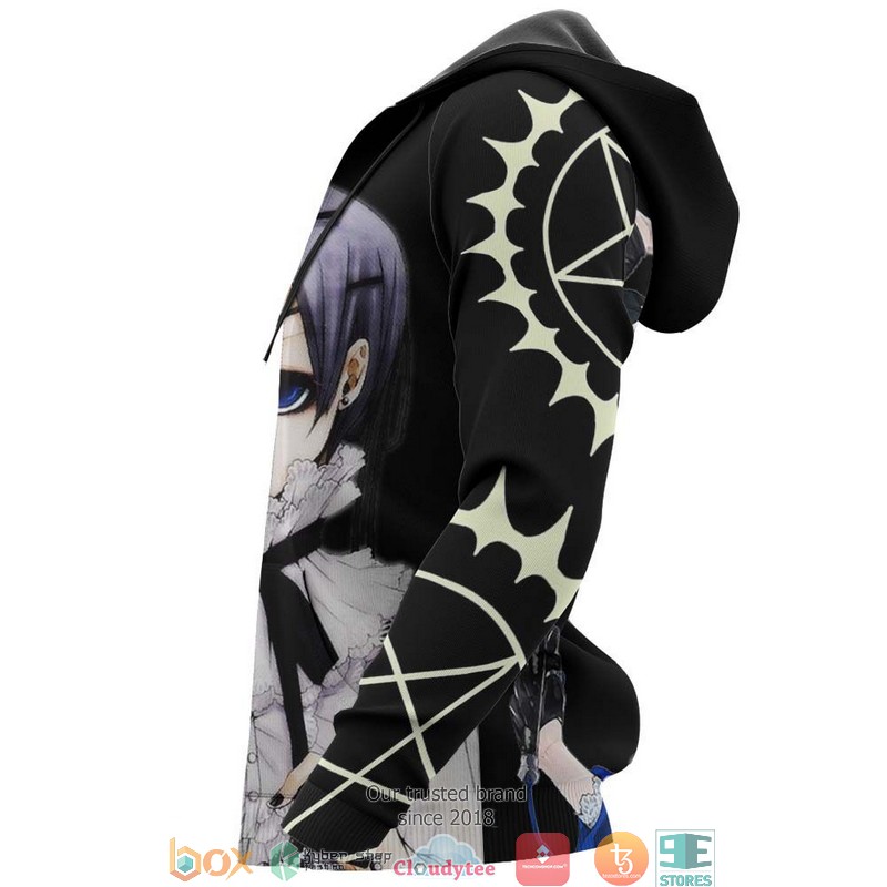 Ciel Phantomhive Black Butler Anime 3D Hoodie Ciel Phantomhive Black Butler Anime 3D Hoodie