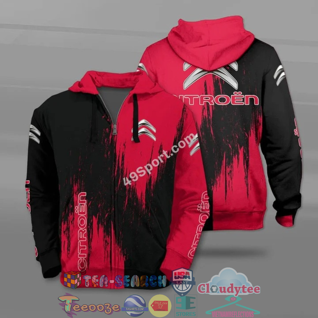 Citroen All Over Printed T-Shirt Hoodie Citroen All Over Printed T-Shirt Hoodie