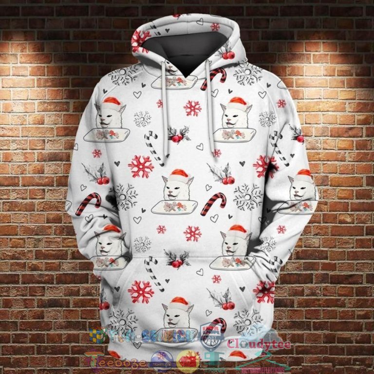 Confused-Cat-Meme-Christmas-3D-Hoodie-1