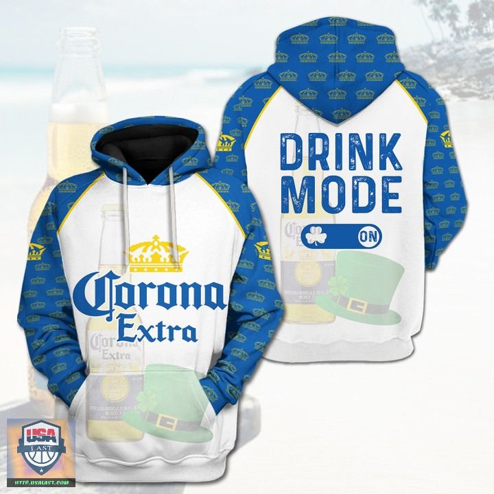 Corona Extra Drink Mode On 3D Hoodie Corona Extra Drink Mode On 3D Hoodie
