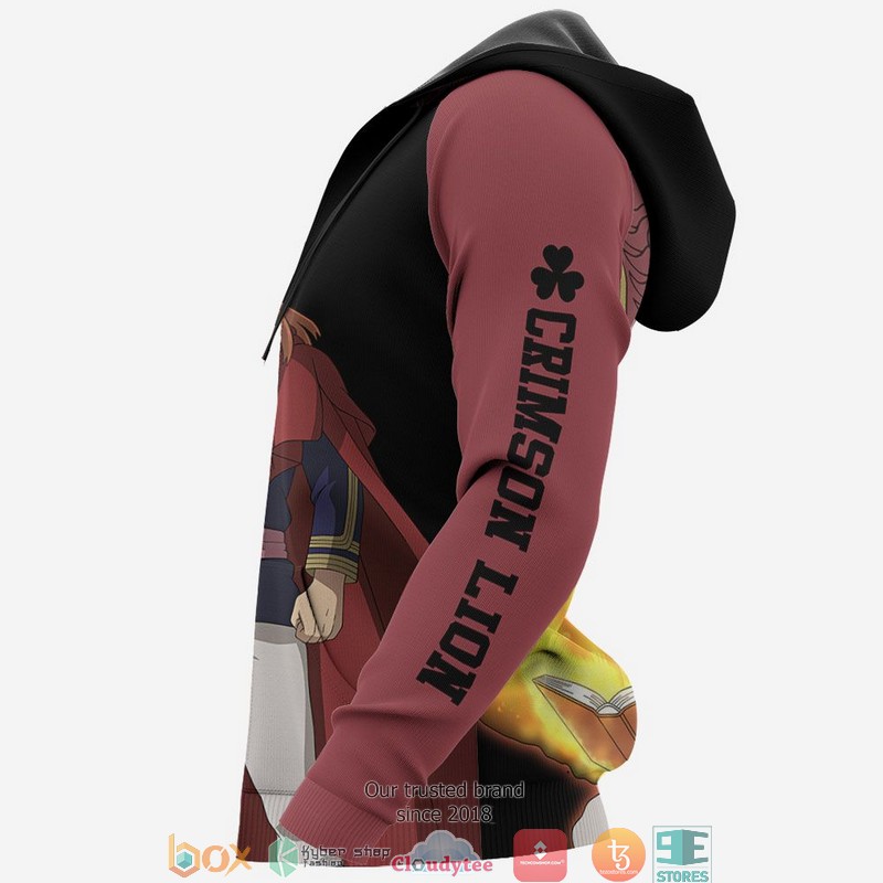 Crimson Lion Fuegoleon Vermillion Black Clover Anime 3D Hoodie Crimson Lion Fuegoleon Vermillion Black Clover Anime 3D Hoodie