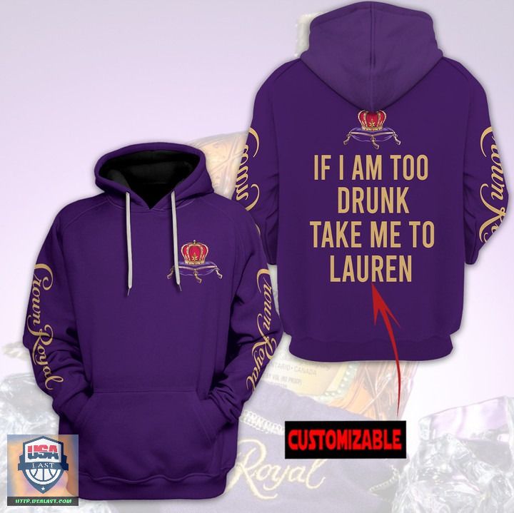 Crown Royal Couple Custom Name 3D Hoodie 01 Crown Royal Couple Custom Name 3D Hoodie 01