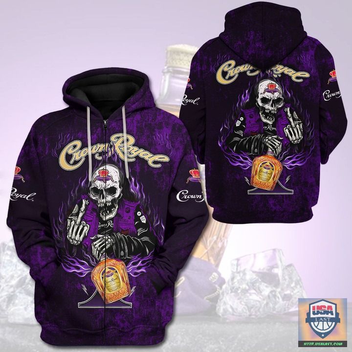 Crown Royal Drunk Skull 3D All Over Print Hoodie T-Shirt Crown Royal Drunk Skull 3D All Over Print Hoodie T-Shirt