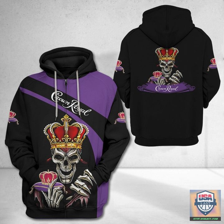 Crown Royal King Skull 3D All Over Print Hoodie T-Shirt Crown Royal King Skull 3D All Over Print Hoodie T-Shirt