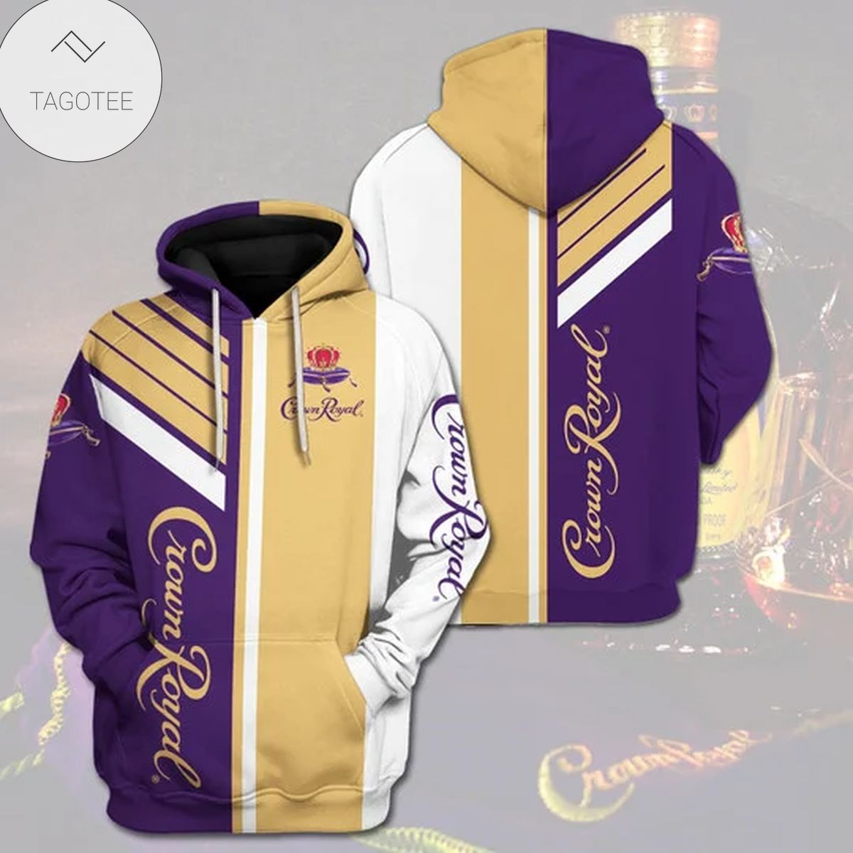 Crown Royal Logo Mix Color Hoodie Crown Royal Logo Mix Color Hoodie