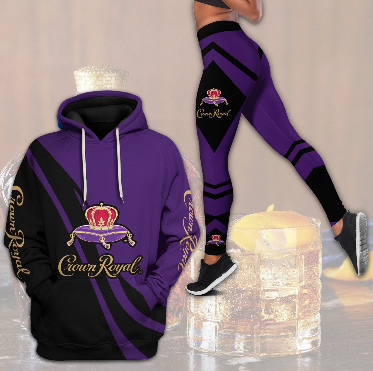 Crown Royal Purple 3D Hoodie Crown Royal Purple 3D Hoodie