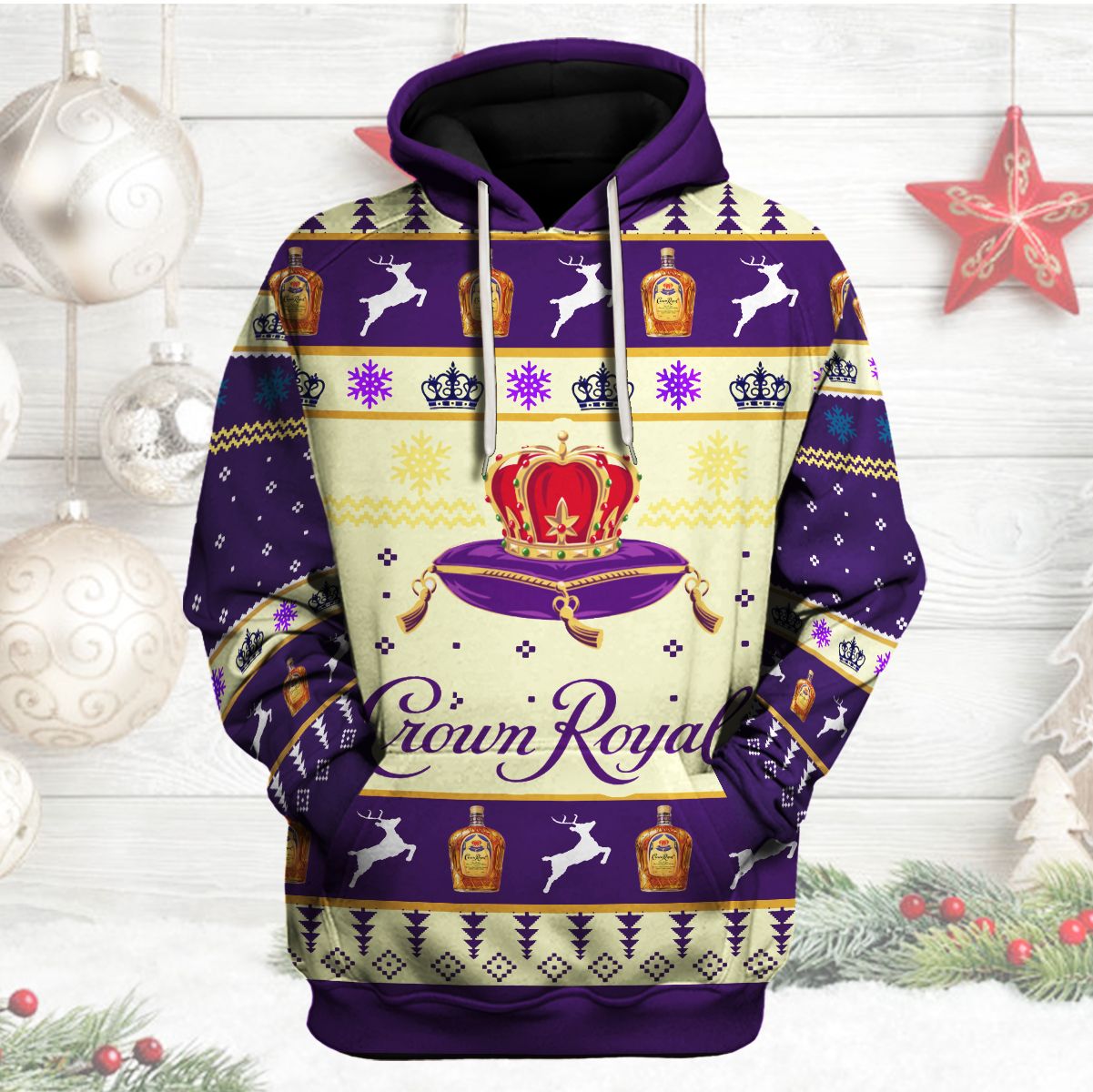 Crown Royal Purple 3D Hoodie Crown Royal Purple 3D Hoodie