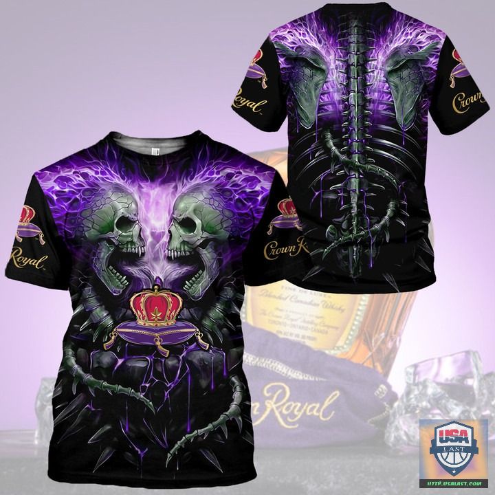Crown Royal Skull Spirit 3D All Over Print Hoodie T-Shirt Crown Royal Skull Spirit 3D All Over Print Hoodie T-Shirt