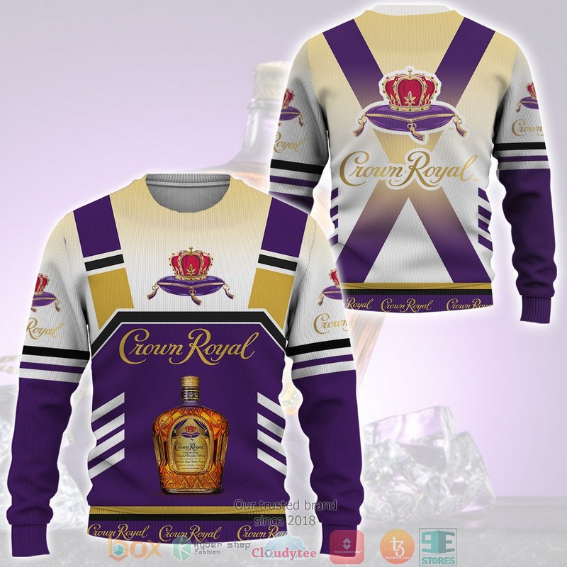Crown Royal White Purple 3D Shirt Crown Royal White Purple 3D Shirt
