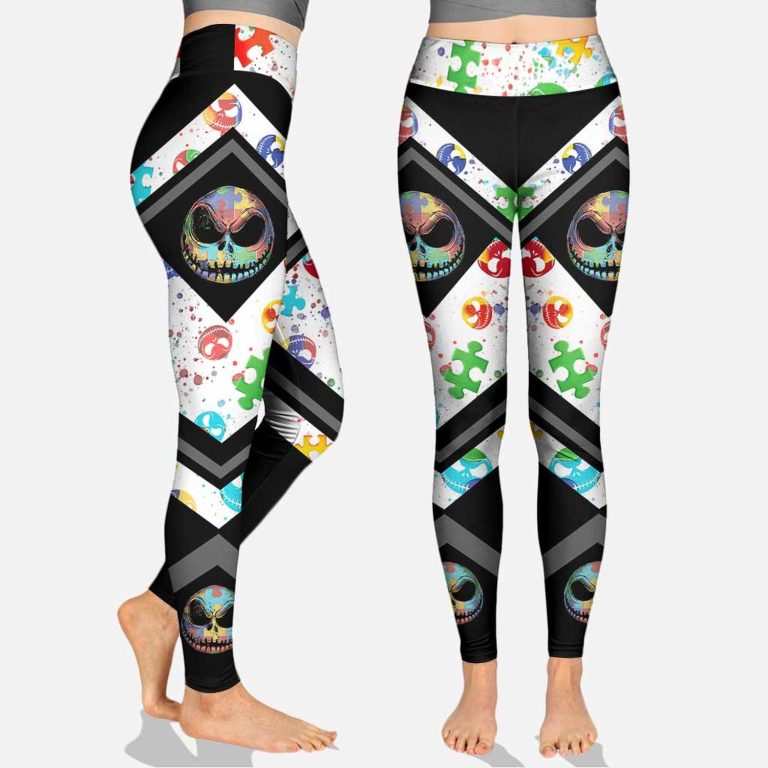 Custom-Autism-Awareness-Jack-Skellington-ItS-Ok-To-Be-Different-Hoodie-And-Leggings-2