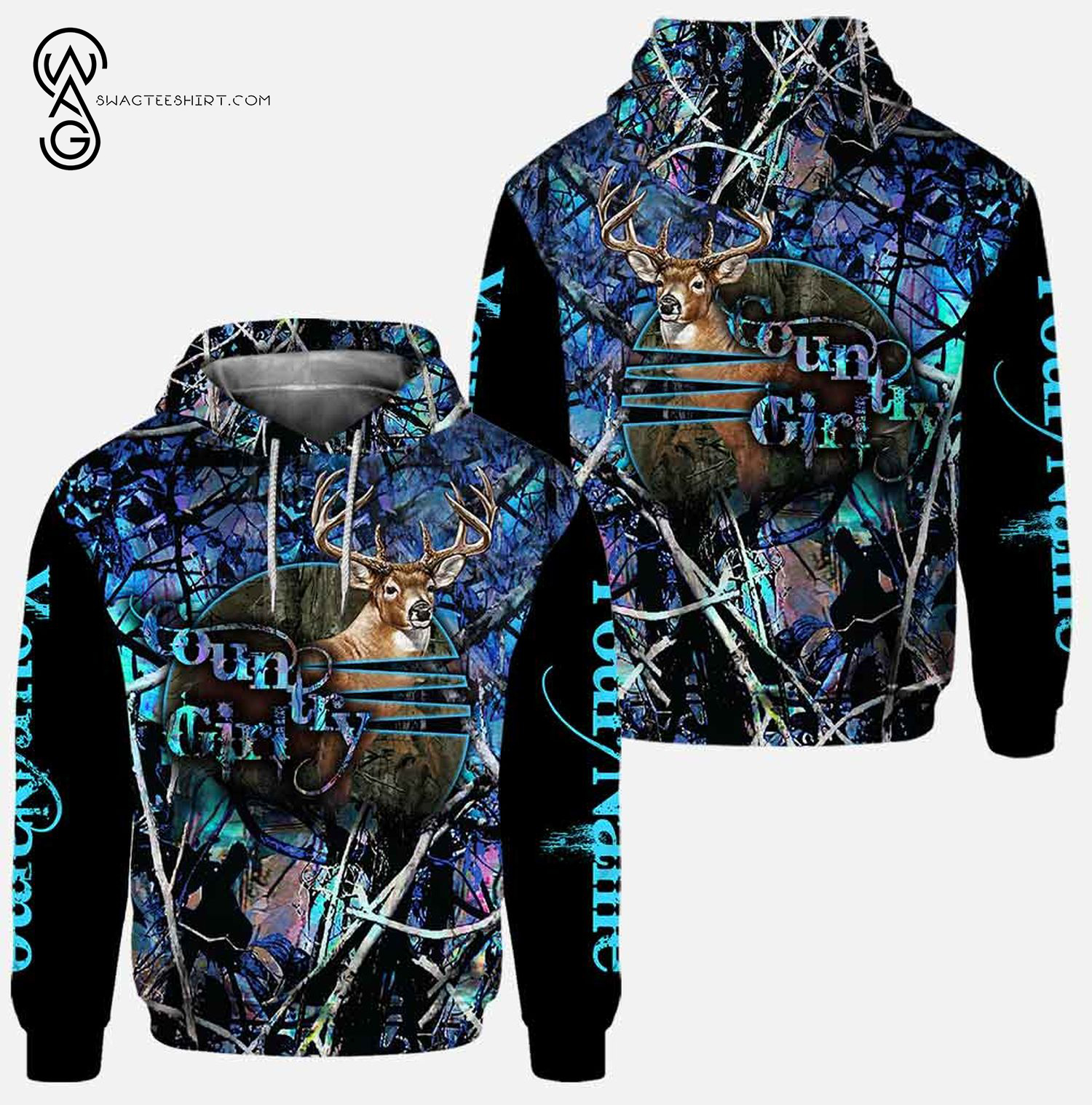 Custom-Country-Girl-Hunting-Forest-Hoodie-And-Leggings-2