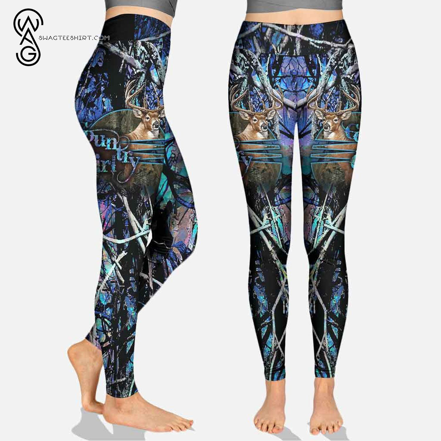 Custom Country Girl Hunting Forest Hoodie And Leggings Custom Country Girl Hunting Forest Hoodie And Leggings