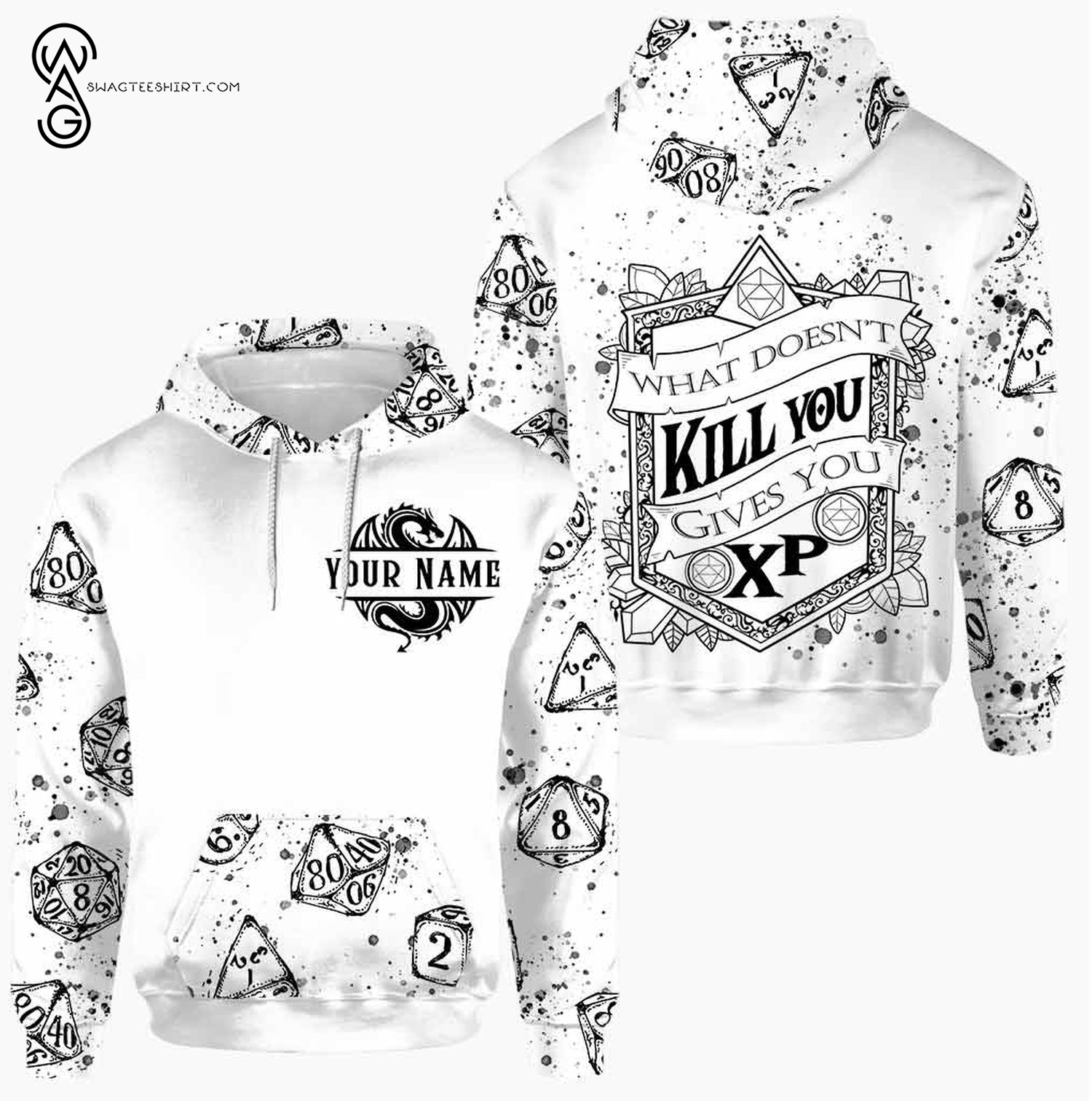 Custom Dungeons And Dragons What Doesn’T Kill You Gives You Hoodie And Leggings Custom Dungeons And Dragons What Doesn’T Kill You Gives You Hoodie And Leggings