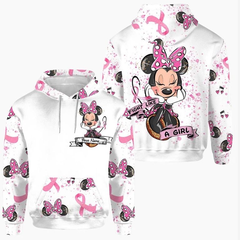 Custom-Fight-Like-A-Girl-Breast-Cancer-Awareness-Minnie-Mouse-Hoodie-And-Leggings-2