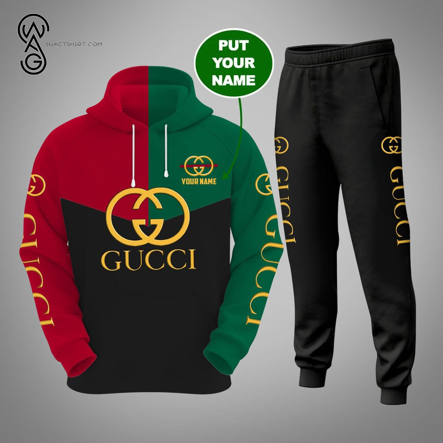 Custom Gucci Full Print Hoodie And Pants Custom Gucci Full Print Hoodie And Pants