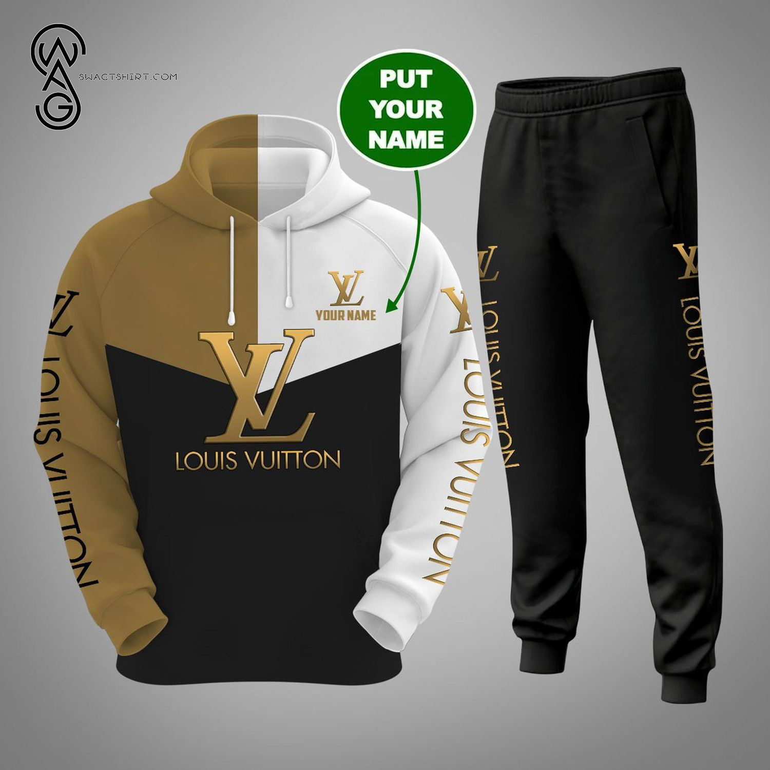 Custom Louis Vuitton Full Print Hoodie And Pants Custom Louis Vuitton Full Print Hoodie And Pants