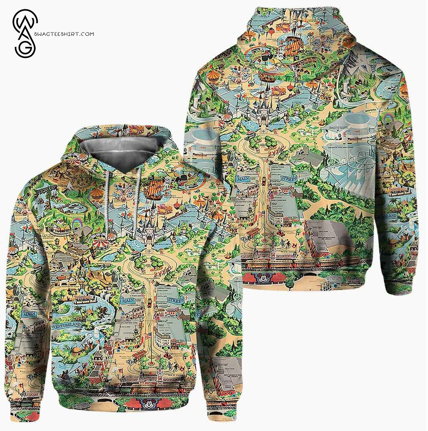 Custom Mickey Mouse Magic Kingdom Theme Park Hoodie And Leggings Custom Mickey Mouse Magic Kingdom Theme Park Hoodie And Leggings