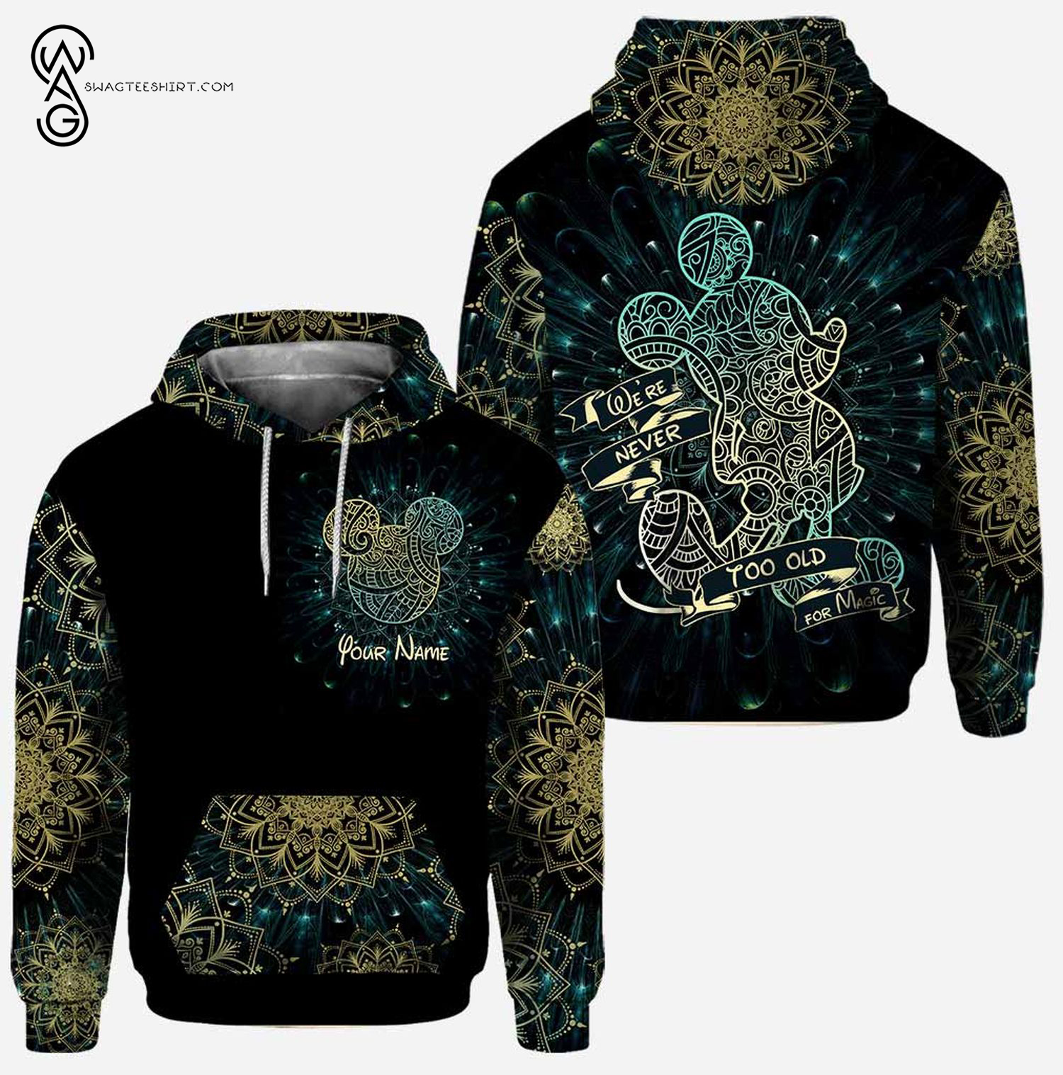 Custom-Mickey-Mouse-We-Are-Never-Too-Old-For-Magic-Hoodie-And-Leggings-3