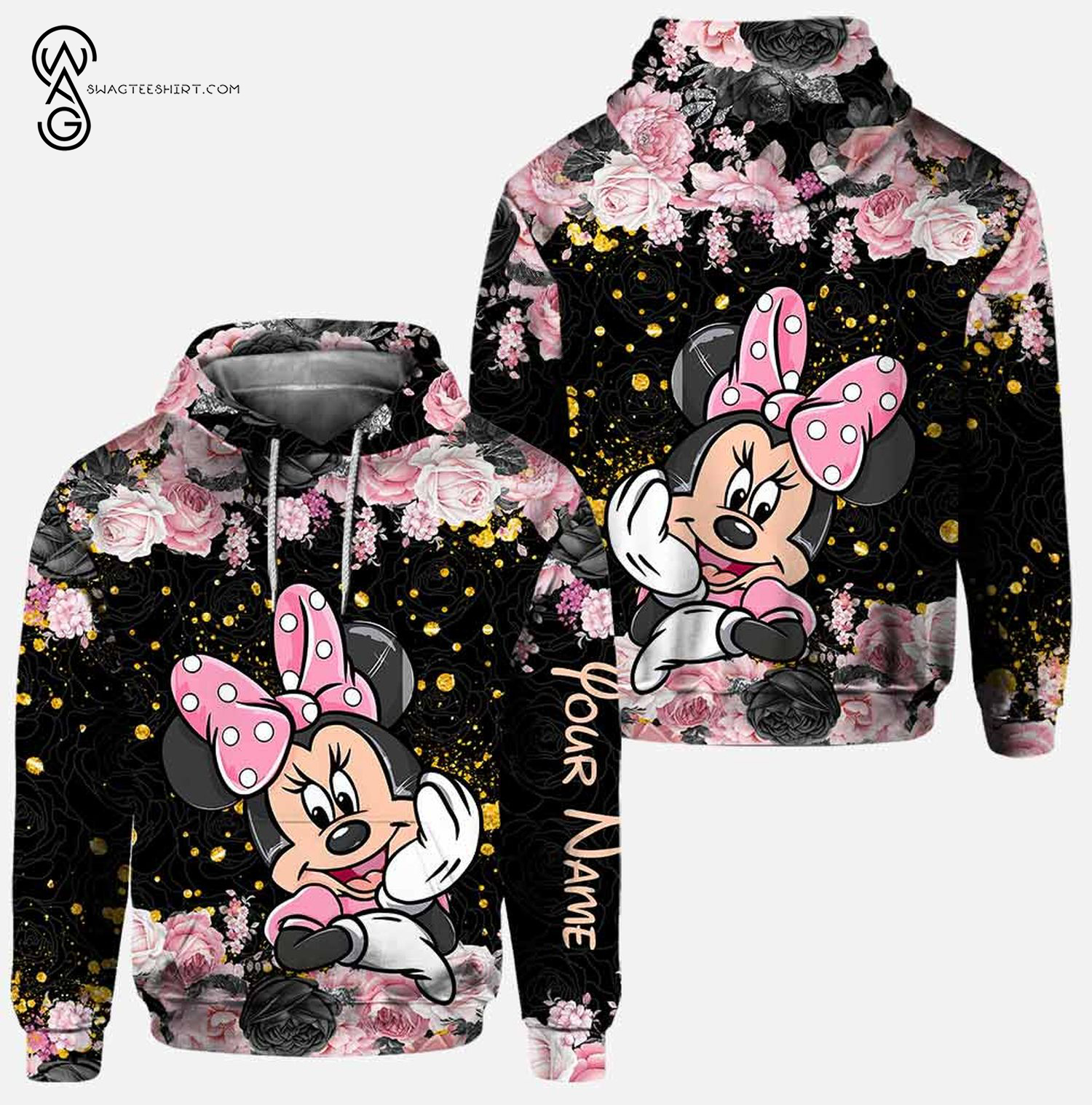 Custom-Minnie-Mouse-Floral-Full-Print-Hoodie-And-Leggings-2