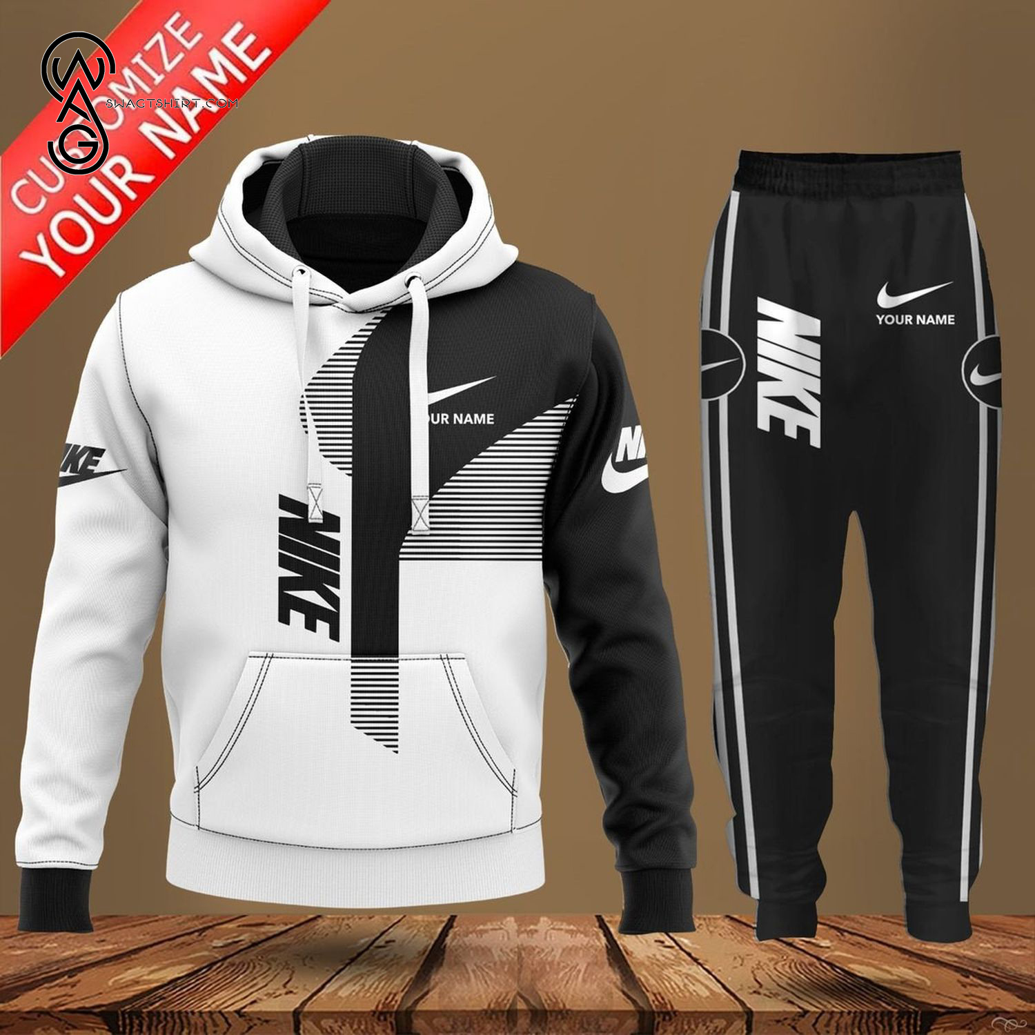 Custom Nike Symbol Full Print Hoodie And Pants Custom Nike Symbol Full Print Hoodie And Pants
