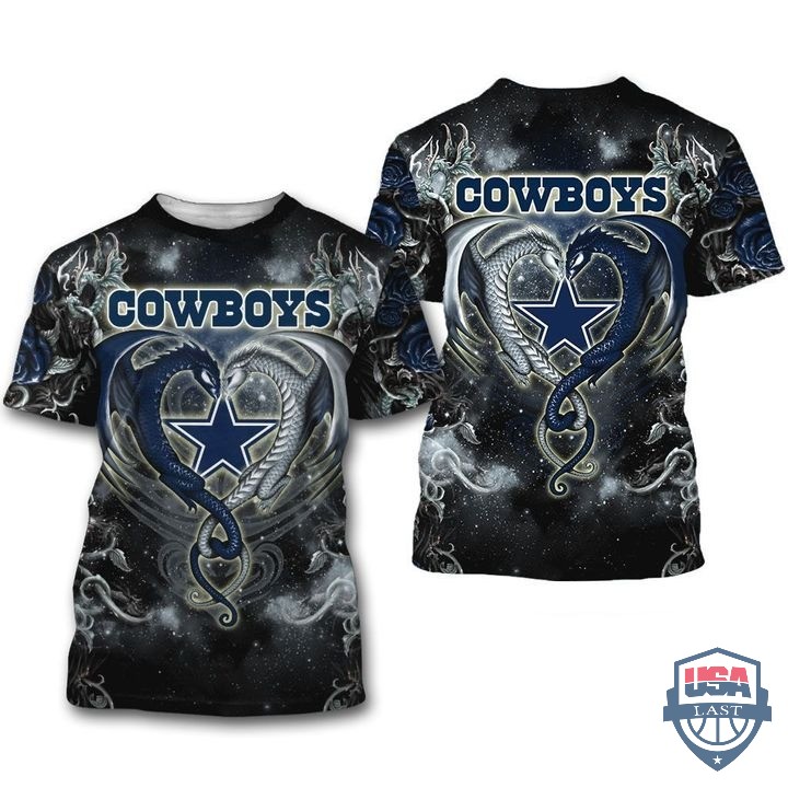 Dallas Cowboys Dragon Nfl 3D Hoodie T-Shirt Dallas Cowboys Dragon Nfl 3D Hoodie T-Shirt