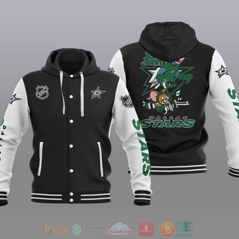 Dallas-Stars-Nhl-Tom-And-Jerry-Baseball-Hoodie-Jacket-1
