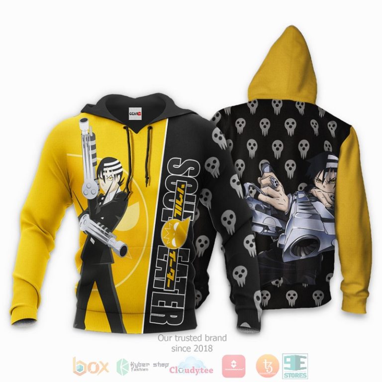Death-The-Kid-Soul-Eater-Anime-3D-Hoodie-Bomber-Jacket-3
