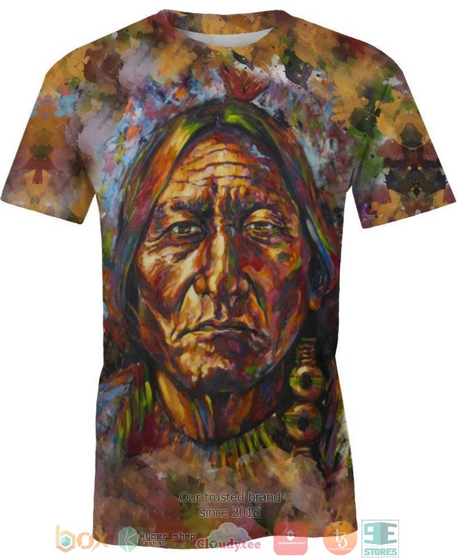 Deep-Brown-Native-American-3D-Shirt-Hoodie-2