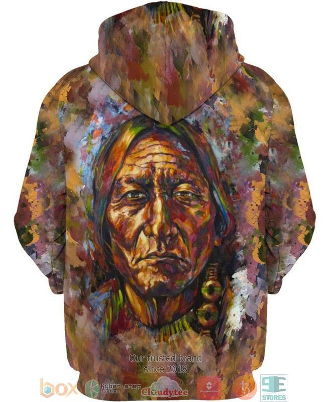Deep-Brown-Native-American-3D-Shirt-Hoodie-3