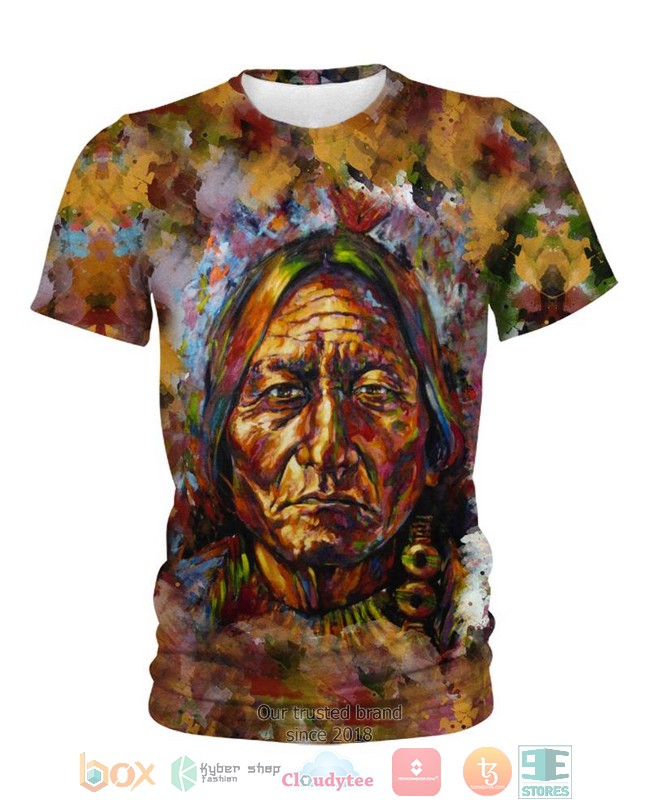 Deep Brown Native American 3D Shirt Deep Brown Native American 3D Shirt