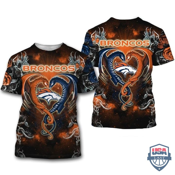 Denver Broncos Dragon Nfl 3D Hoodie T-Shirt Denver Broncos Dragon Nfl 3D Hoodie T-Shirt