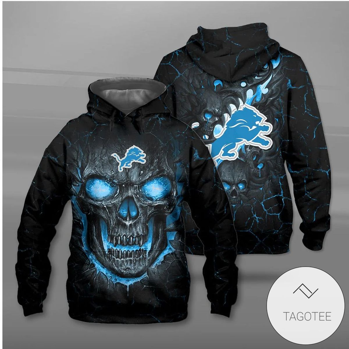 Detroit Lions Lava Skull Hoodie Detroit Lions Lava Skull Hoodie
