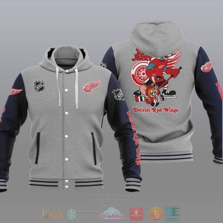 Detroit-Red-Wings-Nhl-Tom-And-Jerry-Baseball-Hoodie-Jacket-2