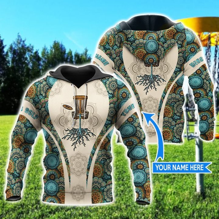 Disc Golf Mandala Personalized 3D Hoodie Disc Golf Mandala Personalized 3D Hoodie