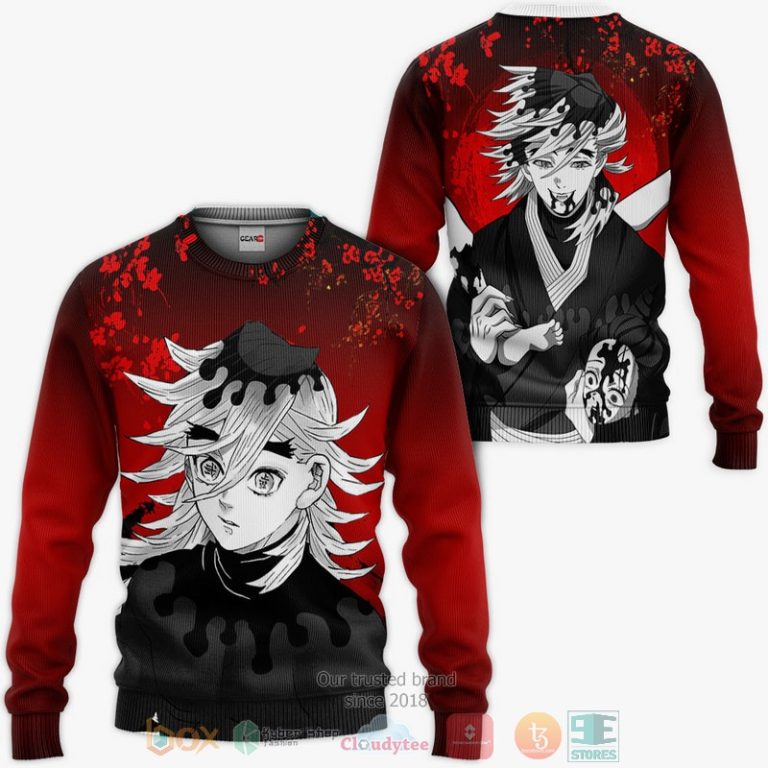 Doma-Kimetsu-Anime-Japan-Art-3D-Hoodie-Bomber-Jacket-2