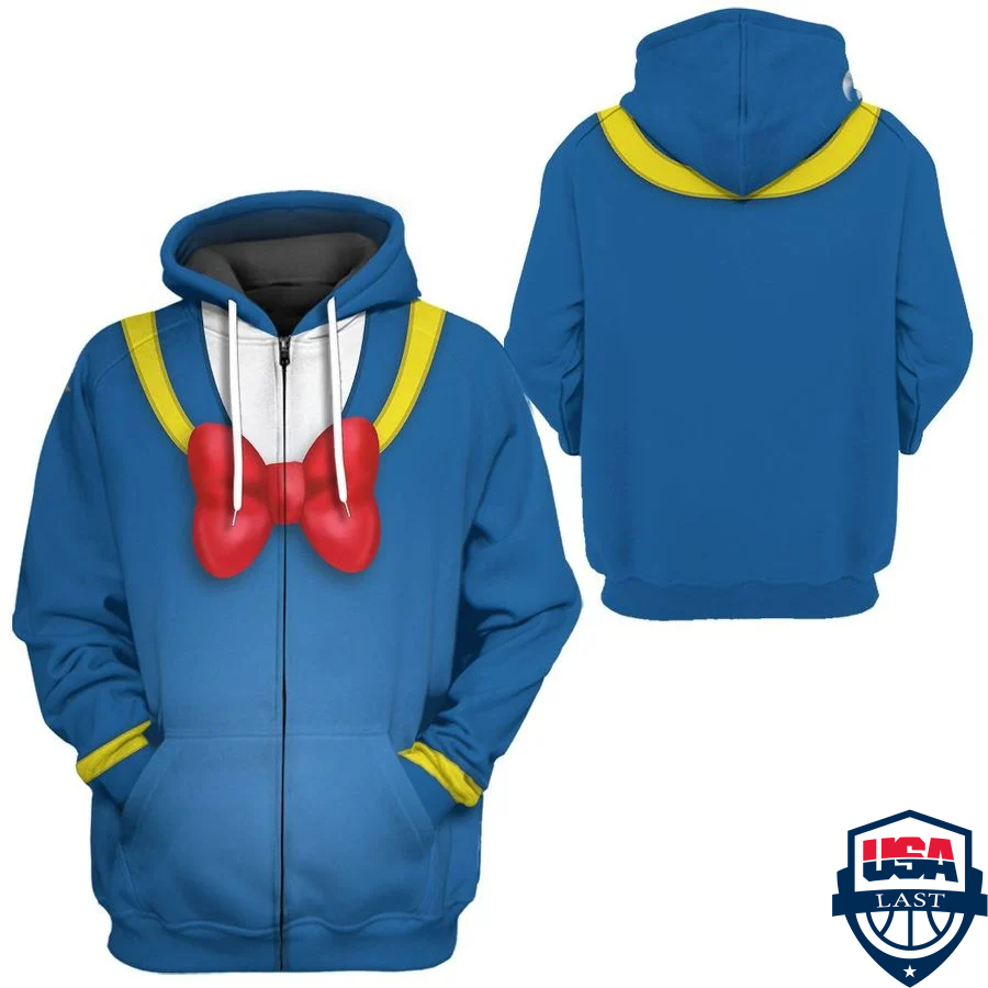 Donald Duck Cosplay 3D Hoodie Apparel Donald Duck Cosplay 3D Hoodie Apparel
