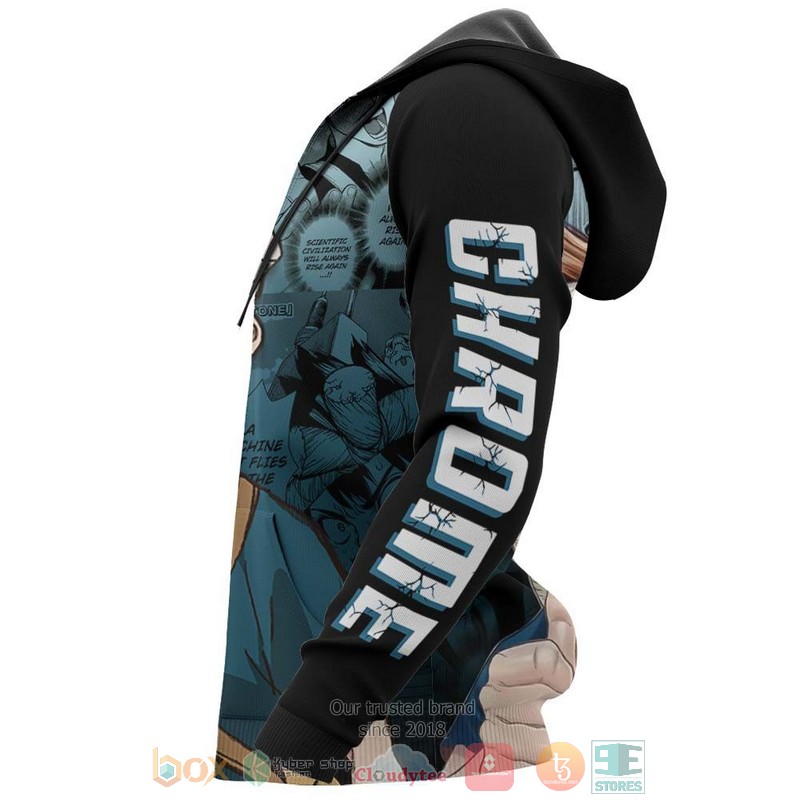 Dr Stone Chrome Anime 3D Hoodie Dr Stone Chrome Anime 3D Hoodie