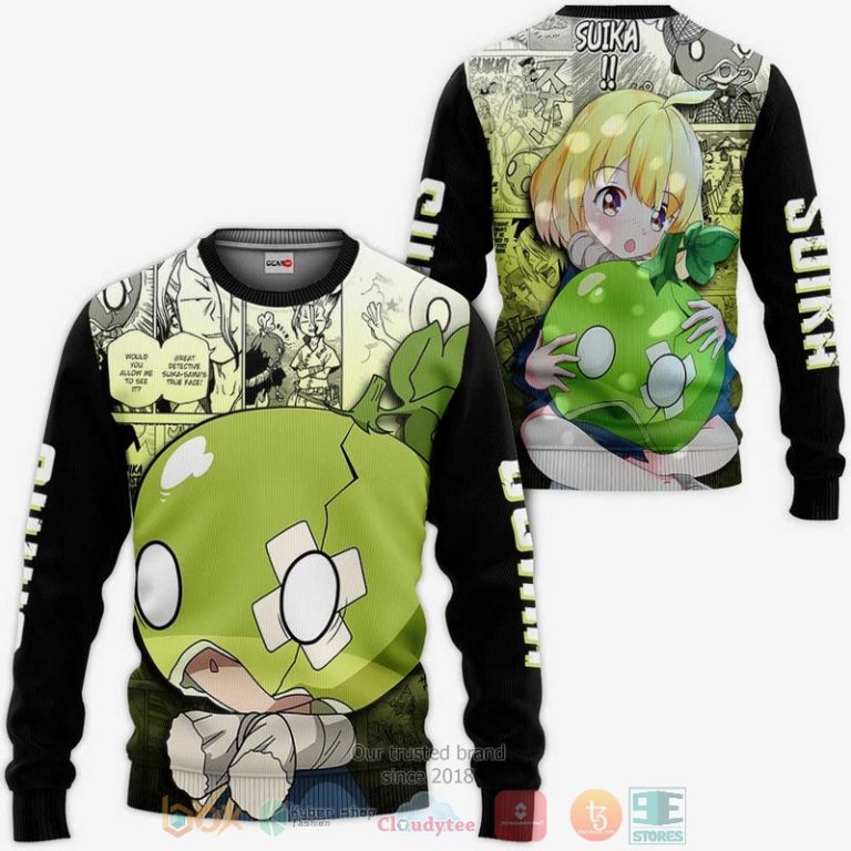Dr-Stone-Suika-Anime-3D-Hoodie-Bomber-Jacket-2