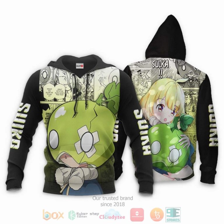 Dr-Stone-Suika-Anime-3D-Hoodie-Bomber-Jacket-3