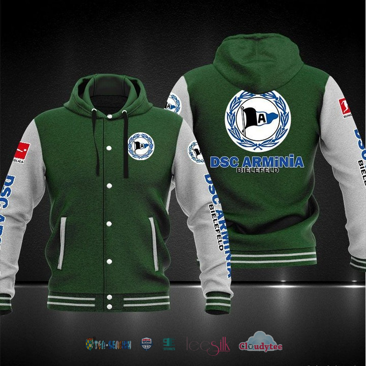 Dsc Arminia Bielefeld Baseball Hoodie Jacket Dsc Arminia Bielefeld Baseball Hoodie Jacket