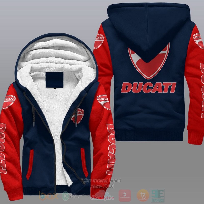 Ducati Car Fleece Hoodie Ducati Car Fleece Hoodie