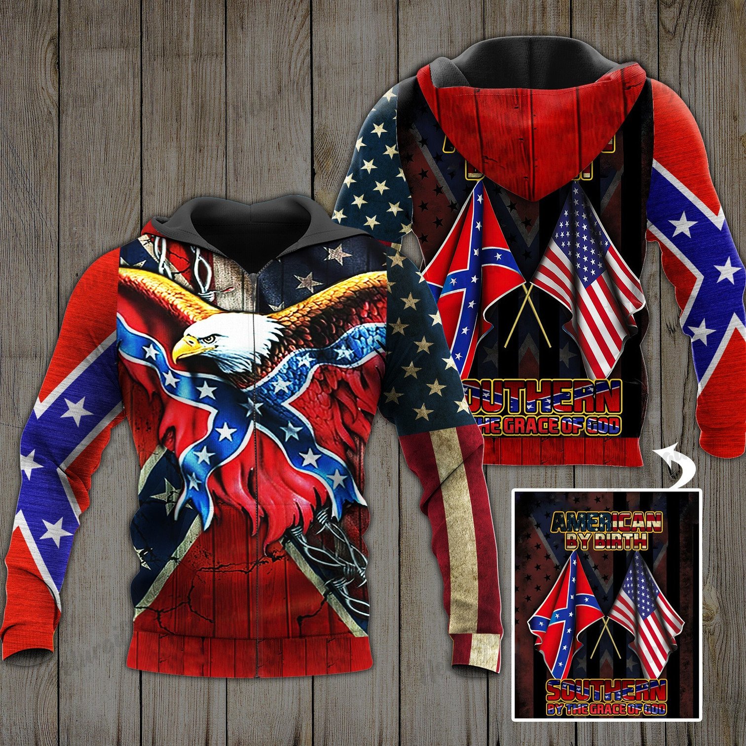 Eagle American By Birth Southern By The Grace Of God Zip Hoodie Eagle American By Birth Southern By The Grace Of God Zip Hoodie