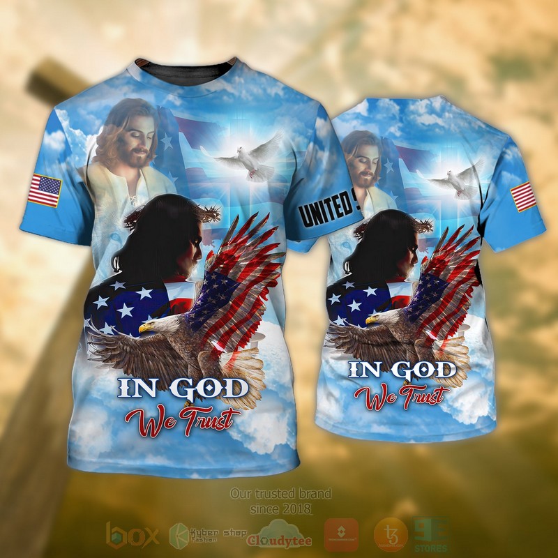 Eagle American In God We Trust 3D Hoodie Eagle American In God We Trust 3D Hoodie